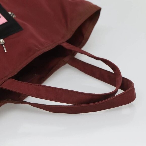 PRADA Hand Bag Nylon Red Auth - Picture 8 of 16